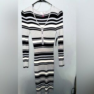 Black and silver dress